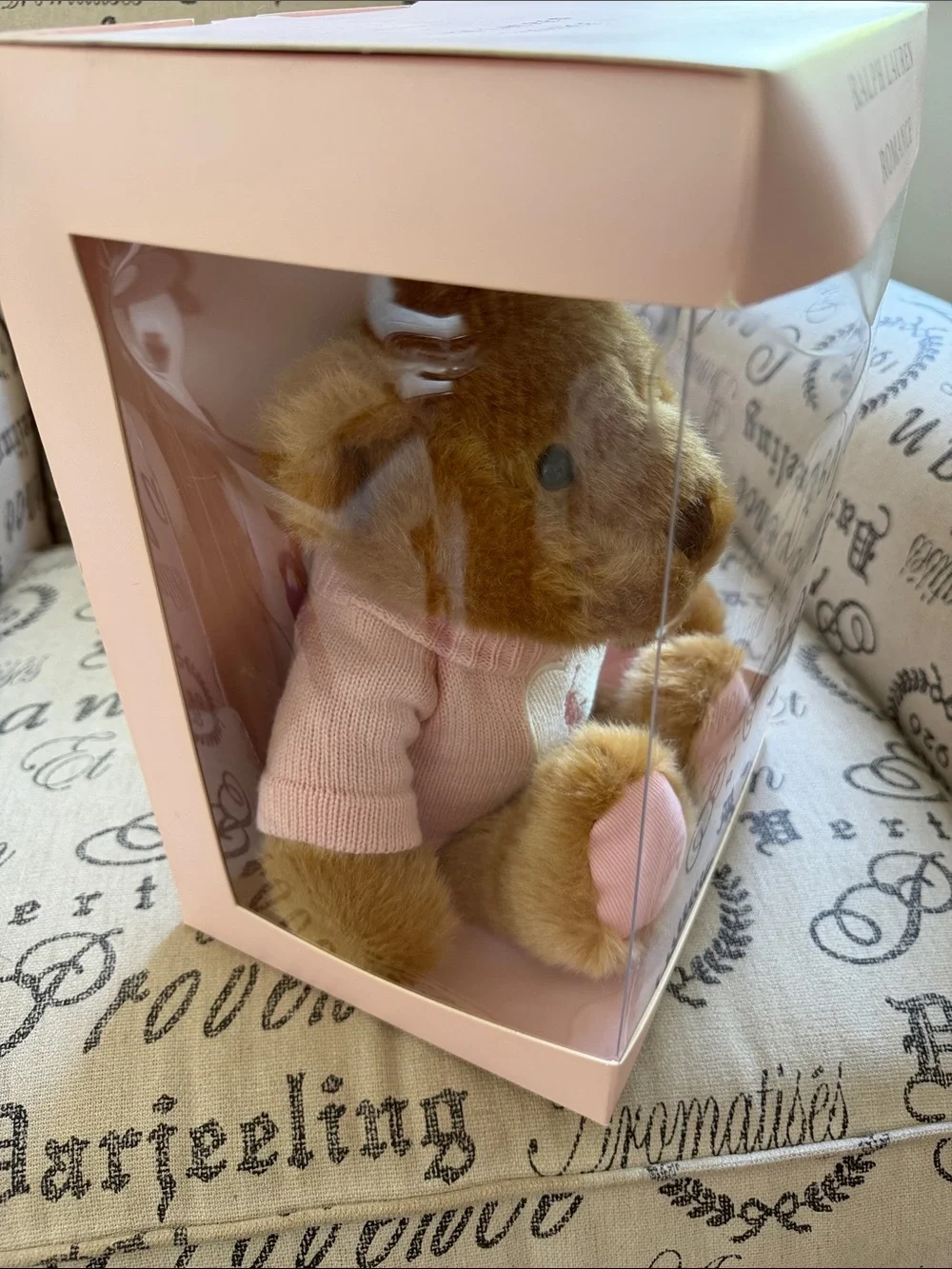 Ralph Lauren 2021 Romance Teddy Bear with Pink Sweater